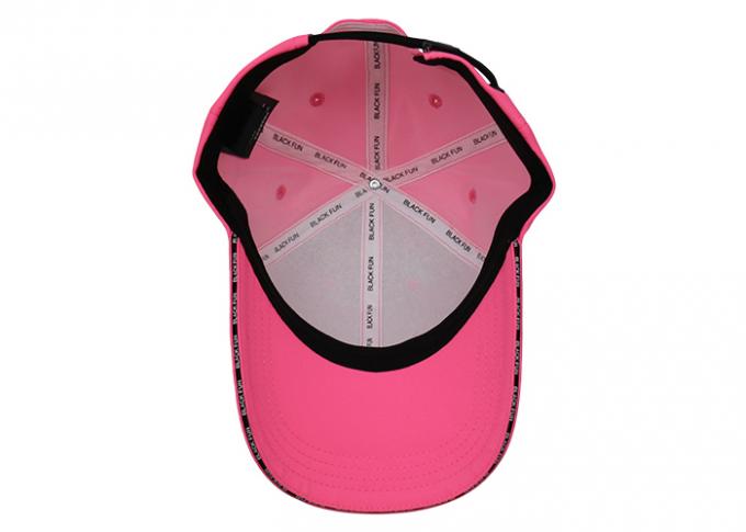 Kustom sederhana disesuaikan pink tinggi tenis olahraga santai berjalan topi topi