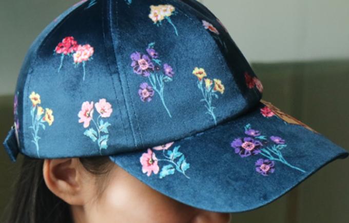 Desain Terbaru Deluxe Dicetak Baseball Caps Wanita Topi Velvet Streetwear