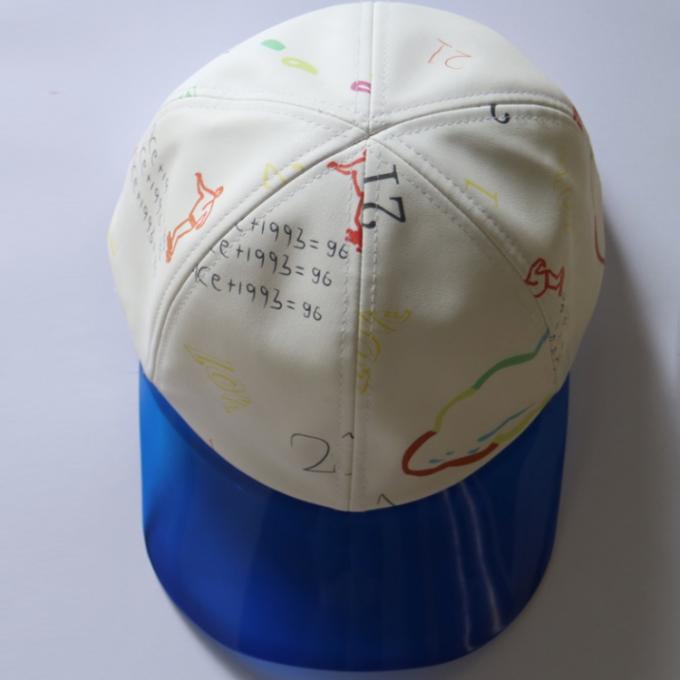 Fashion Tagihan Plastik Dicetak Topi Baseball Sun Protection Headwear Untuk Musim Panas