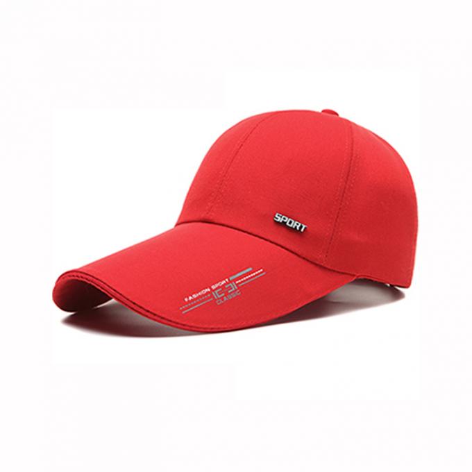 Topi Olahraga yang dilengkapi pinggiran panjang 100% polyester topi lari luar ruangan