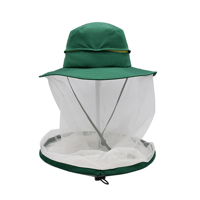 Mosquito Head Net Uv Protection Sun Hat Dengan Mesh Insect Proof Net Bucket Cap 60cm