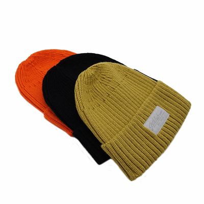 OEM 58CM 25pcs Knit Beanie Hats Di Polybag Innerbox Packing