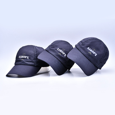 Unisex Topi Golf Olahraga Bernapas Disesuaikan Logo Bordir Datar