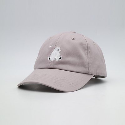 Nyaman dan awet Kualitas merek 6 panel bordir topi ayah khusus, kustomisasi logo olahraga pria topi bisbol