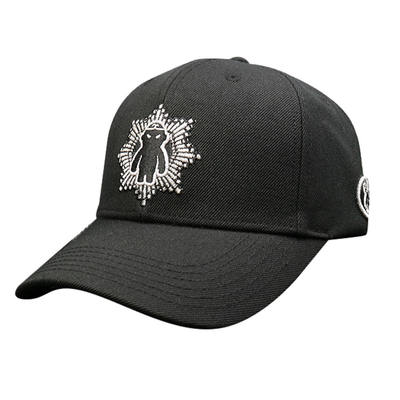 Topi Baseball Poliester Enam Panel Men'S, Desain Topi Topi Bordir Anda Sendiri