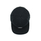 100% Cotton Flat Visor Snapback Hats Rubber Patch Hitam Dibangun Cap
