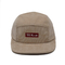 Corduroy Camper Cap Visor Unisex Premium Sport Hat berwarna krem