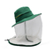 Mosquito Head Net Uv Protection Sun Hat Dengan Mesh Insect Proof Net Bucket Cap 60cm