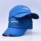 Biru Adjustable Snapback Nilon Anyaman Logam Gesper Katun Nilon Poliester Topi Golf Untuk Kegiatan Di Luar Ruangan