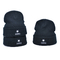 OEM Polyester 58CM Knit Beanie Hats Dengan logo Custom Embroidery