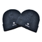OEM Polyester 58CM Knit Beanie Hats Dengan logo Custom Embroidery