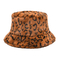 Musim gugur dan musim dingin baru Ember topi mewah warna macan tutul cetak tie dye topi baskom topi hangat