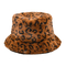Musim gugur dan musim dingin baru Ember topi mewah warna macan tutul cetak tie dye topi baskom topi hangat
