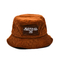 Corduroy Bucket hat warna solid serbaguna fashion outdoor leisure Bucket hat
