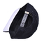 Black 6 Panel Snapback Hat Struktur Konstruksi Custom Karet Patch Logo Belakang 4 Panel Laser Holes