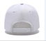 Flat Curve Peak Style 5 Panel Baseball Cap Dengan Logo Bordir 3D Cotton Sweatband