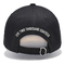 100% bahan katun topi bisbol dengan logo pelanggan, cap kustomisasi bordir 3D