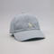 logo bordir olahraga 100% katun pria tidak terstruktur topi putih ayah polos cap bisbol kustom