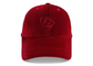 Topi Olahraga Dipasang Keunguan Merah Antik Topi Kerai Melengkung Gaya Pleuche