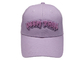 Pucat Lilac Olahraga Topi Dipasang Cotton Punk Style Logam Jumbai Warna Girlish