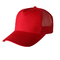 Topi Trucker Mesh Merah Kosong yang Indah, Desain Premium Mens 5 Panel Caps