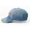 Desain Kustom Personalised Denim Baseball Hats / 6 Panel Washed Plain Dad Cap