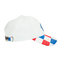 Topi Ayah 6 Panel Putih / Bordir Kustom Pencetakan Tagihan Logam Ember Topi Baseball Olahraga