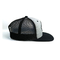 Dewasa 5 Panel Trucker Mesh Hat Dengan Label Tenun Dengan Penutupan Yang Dapat Disesuaikan