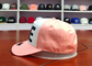 Sutra Merah Muda Kurva Brim Payet Topi Baseball Bordir Logo / Topi Ayah Trendi
