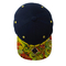 Kustom Sublimasi Dicetak Brim Hip Hop Snapback Hat Dengan Bordir 3D