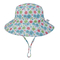 Bayi Balita Kotak-kotak Reversibel Sun Protection Animal Hat Bucket caps