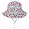 Bayi Balita Kotak-kotak Reversibel Sun Protection Animal Hat Bucket caps