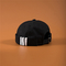 Kualitas tinggi bordir Rolled Caps, disesuaikan plastik Docker Caps, Topi hitam Brimless dicuci