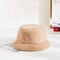 58cm Hangat Musim Dingin Plush Faux Mink Fur Bucket Hat
