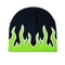 Fashion Fire Design Knit Beanie Hats Woven Label Gaya Karakter