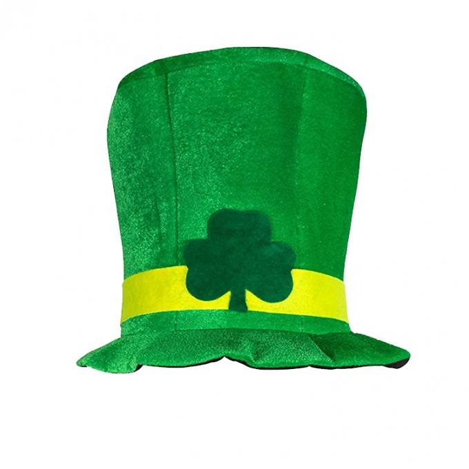 Festival Irlandia Street Hat Grosir St. Patrick's Day Shamrock Green Top Hat
