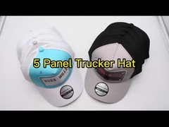 Customization 5 Panel Trucker Cap 3D Dan Plat Logo Colorful