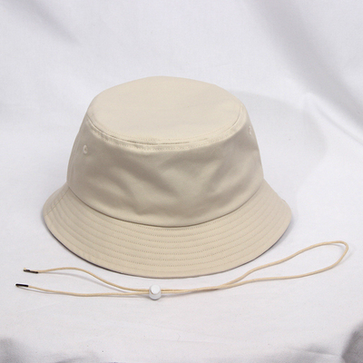 Unisex Pure Cotton Outdoor Sun Hat Beach Dengan Perlindungan Fisher Bucket Cap 58CM