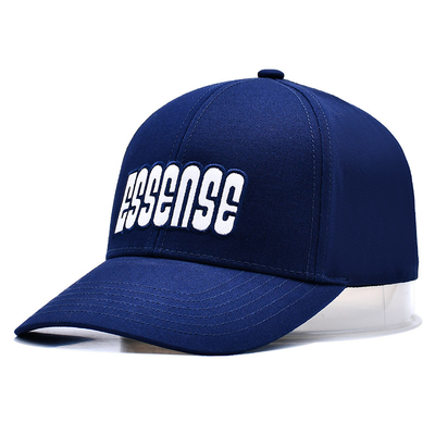 Custom Kualitas Tinggi 6 Panel Baseball Hat Dengan Logo bordir datar Berpasangan Warna Kain