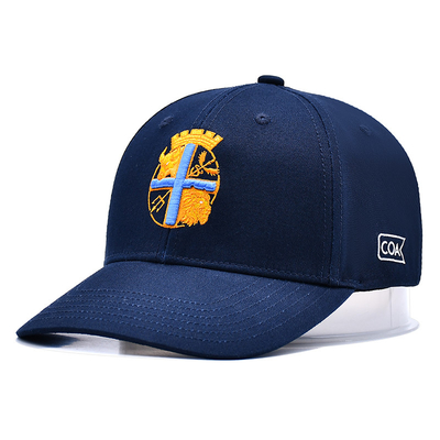 High Crown 5 Panel Baseball Cap Dengan Customisable Matching Fabric Color Stitching Line