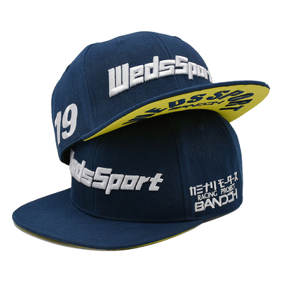 Topi Snapback Bordir Cotton Flat Bill Gorras 3D Untuk Pria