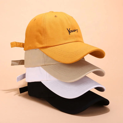 Cap Baseball 6 Panel Baja dengan Mahkota Tinggi yang Bisa Disesuaikan