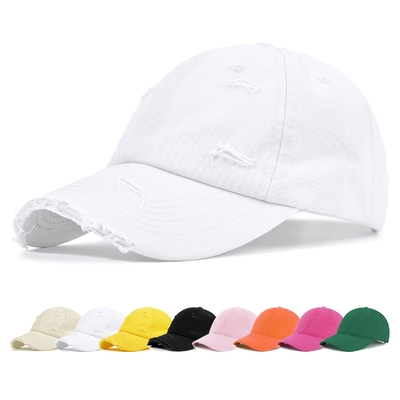 Topi bisbol berwarna solid 6 bagian untuk memenuhi kebutuhan pelanggan yang berbeda