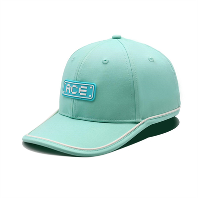 OEM Custom Ace Karet Patch Logo PVC Baseball Cap 6 Panel Olahraga Topi Gorras