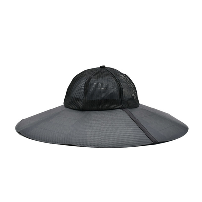 Topi Ember Matahari Baru Bertenaga Surya Luar Ruangan Kustom Tahan UV Portabel Isi Ulang untuk Berkemah, Bepergian, Memancing, Mendaki Gunung