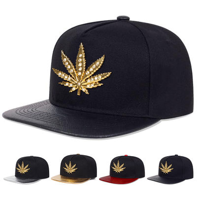 Baru Dewasa 6 Panel Snapback Cap Custom Dua Tone Flat Brim Snapback Cap