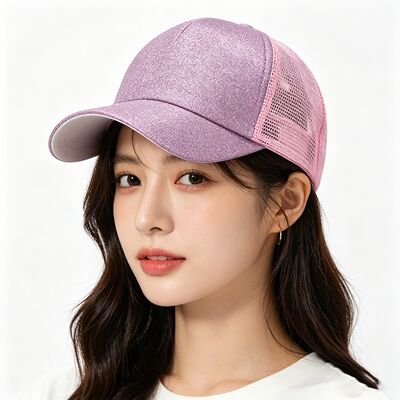 Topi Trucker Panel 5 Semua Musim Uniseks Logo Bordir Sablon Tempel Tempel Bahan Nyaman Cocok Dapat Disesuaikan