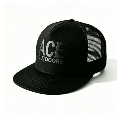 Screen Printing Logo 5 Panel Trucker Cap Unisex Nyaman Pas Ideal Semua Musim Adjustable Rambut Ringan