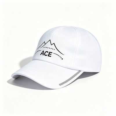 Topi Tali Logam Pita Penahan Keringat Poliester Olahraga Bernapas Topi Kasual Nyaman Tidak Terstruktur yang Dapat Disesuaikan untuk Aktivitas Luar Ruangan