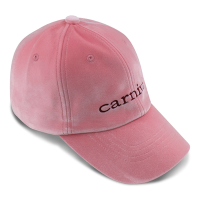 Polyester Peach Skin 6 Panel Baseball Cap Dengan Tali Sendiri